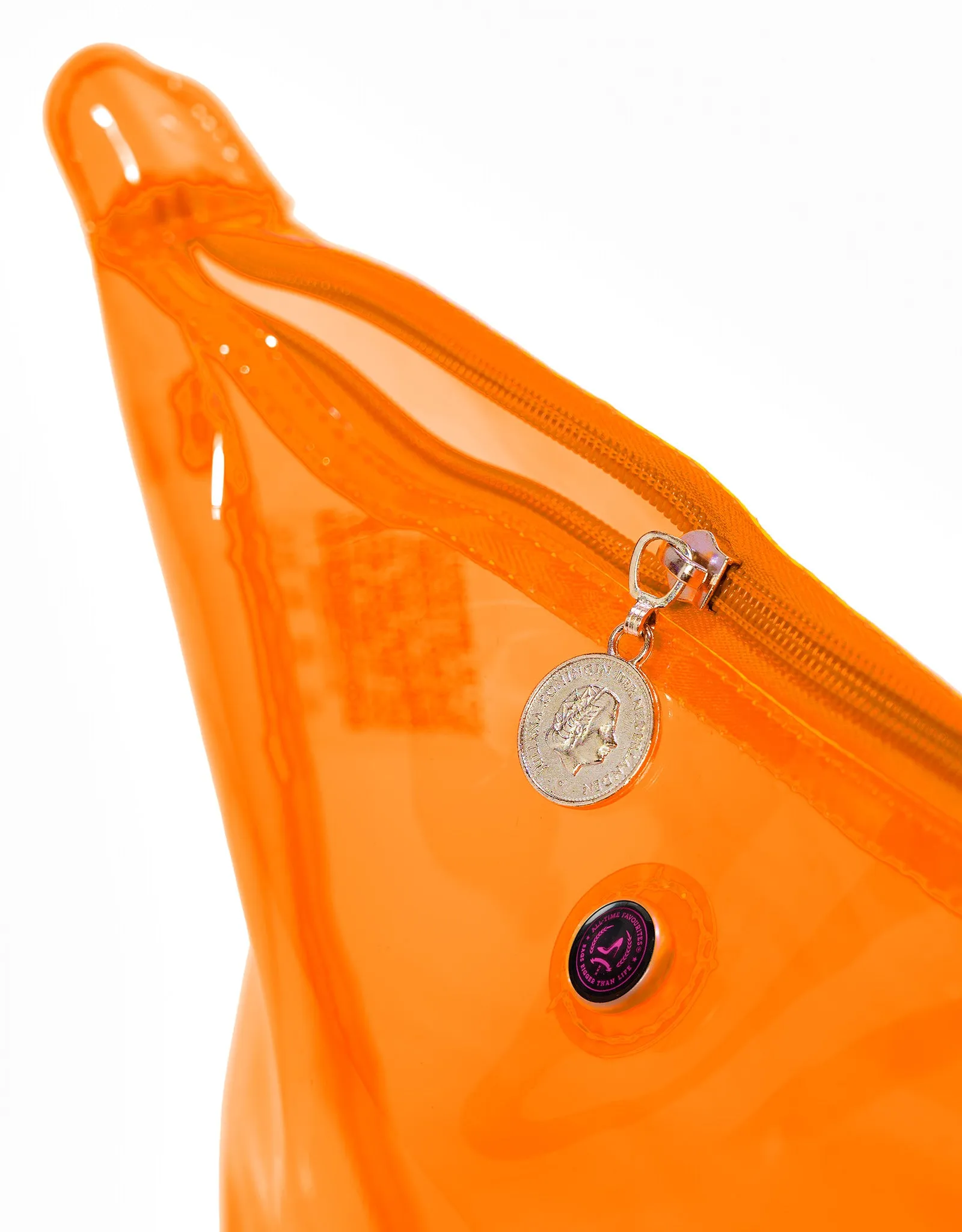 Large tote bag   toiletry bag orange SITGES