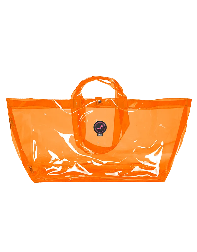 Large tote bag   toiletry bag orange SITGES