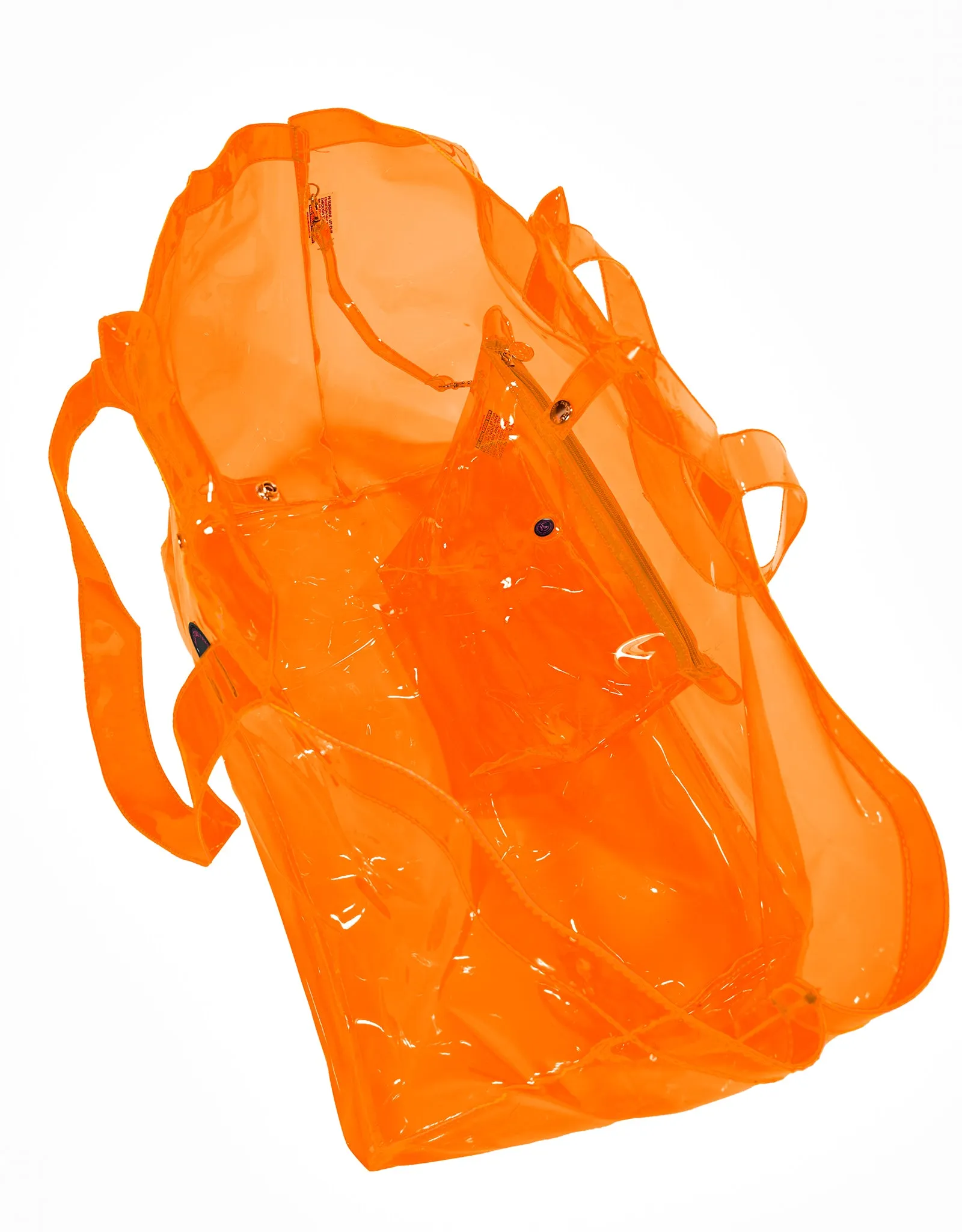 Large tote bag   toiletry bag orange SITGES