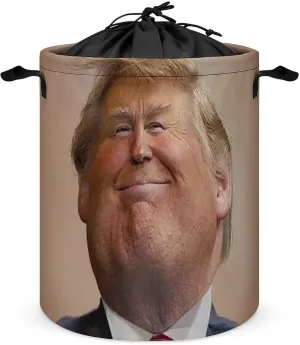 Laundry Basket for Women Men Presidential Expression Waterproof Laundry Hamper Collapsible Tall Clothes Hamper Dirty Clothes Hamper for Bathroom Bedroom Laundry Room
