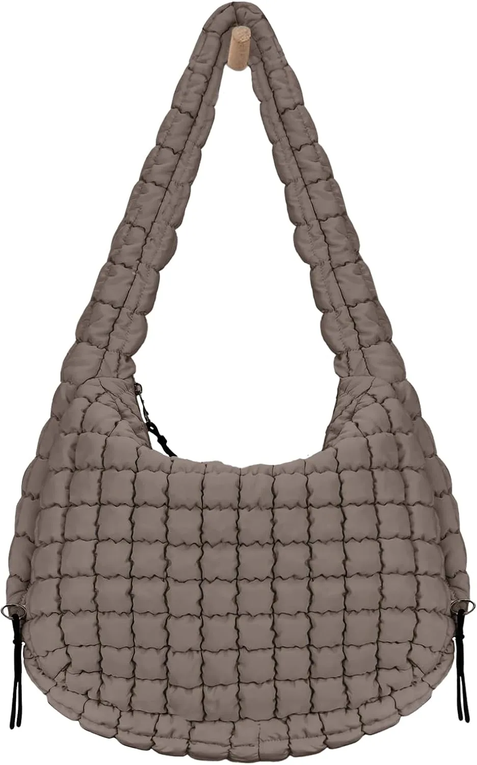 LaurelTree Quilted Puffer Crossbody Bag Lightweight Nylon Puffer Tote Bags Puffy Shoulder Bag Carryall Hobo Bags for Women
