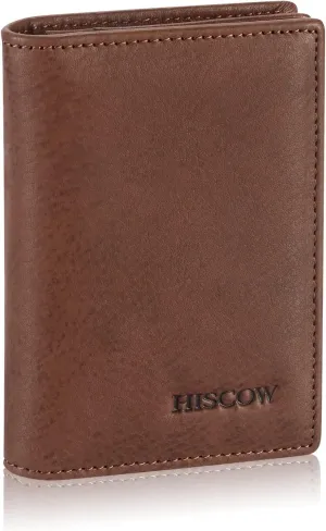 Leather Business Card Case Holder for Men & Women, Italian Calfskin