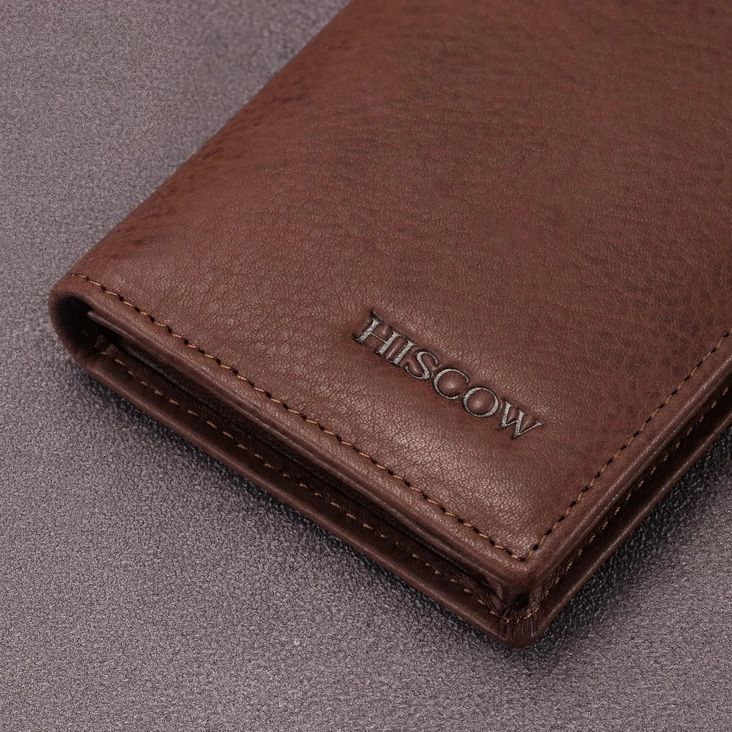 Leather Business Card Case Holder for Men & Women, Italian Calfskin