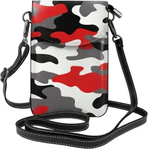 Leather Small Crossbody Bags for Women Men Cell Phone Cross body Purse Bag