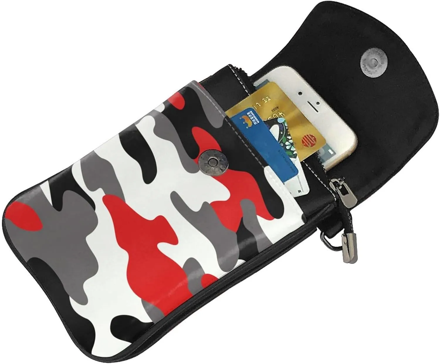 Leather Small Crossbody Bags for Women Men Cell Phone Cross body Purse Bag