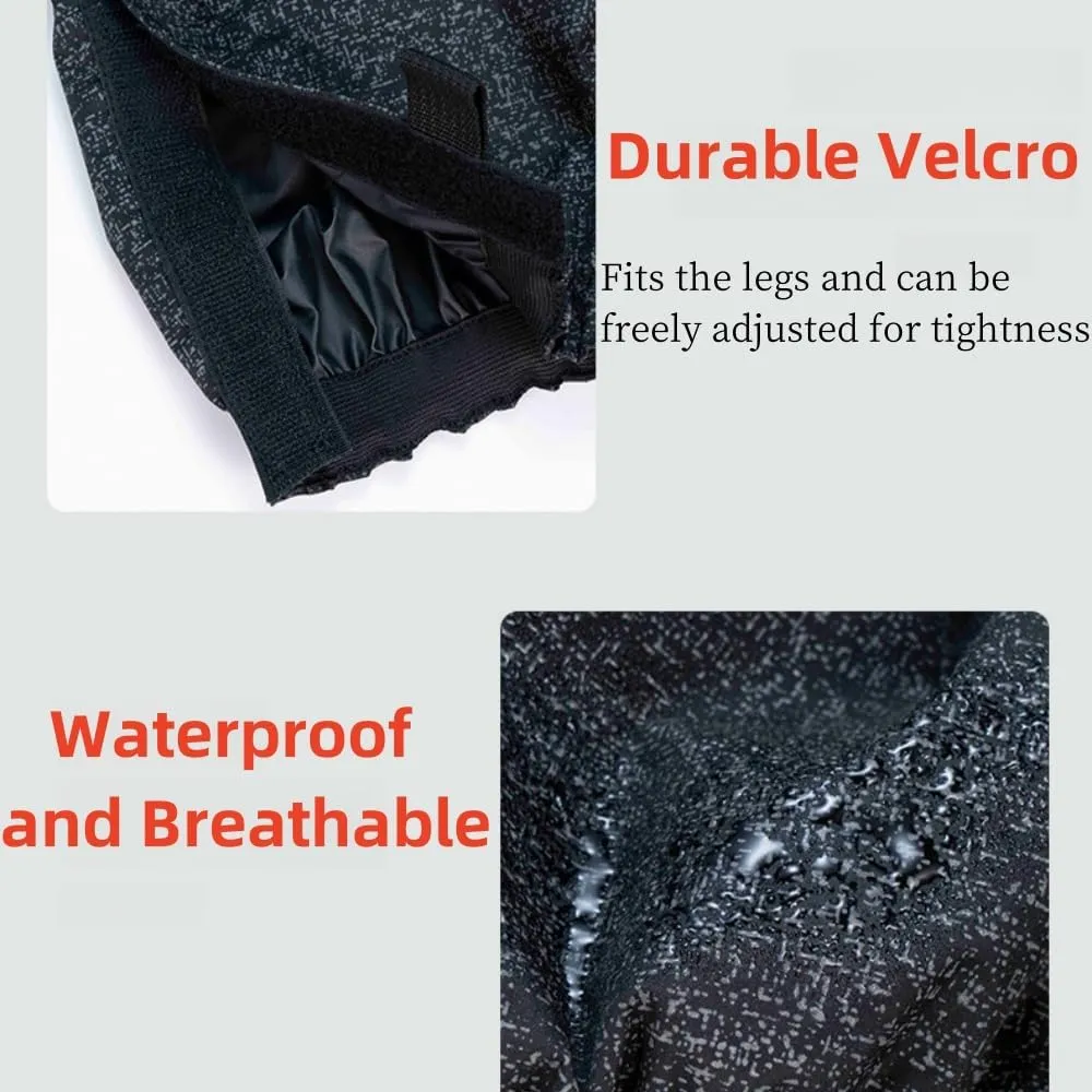Leg Gaiters, Waterproof,Lightweight and Adjustable, Snow Boot Gaiters, for Men and Women Hiking, Walking, Hunting, Backpacking,Skiing, Mountaineering