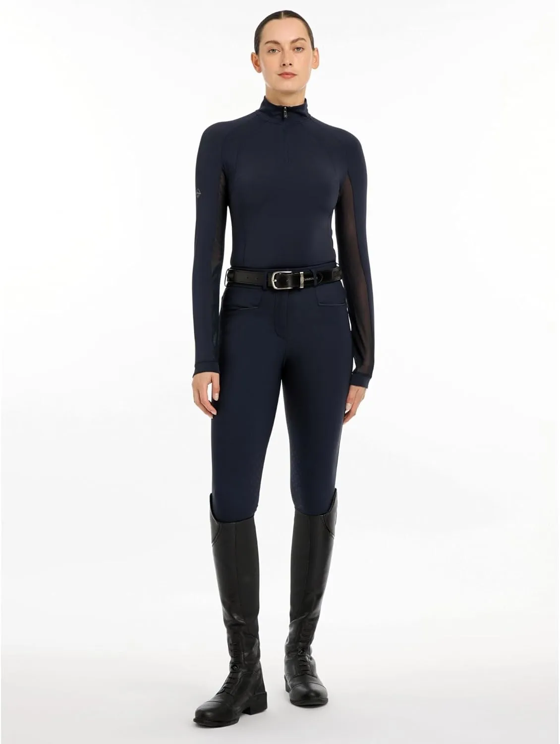 LeMieux Halle Lightweight Base Layer - UV30  Cooling Under Layer - Ventilated Mesh Under Sleeves - Womens Riding Top