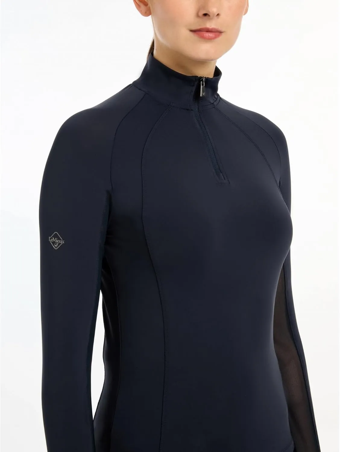 LeMieux Halle Lightweight Base Layer - UV30  Cooling Under Layer - Ventilated Mesh Under Sleeves - Womens Riding Top