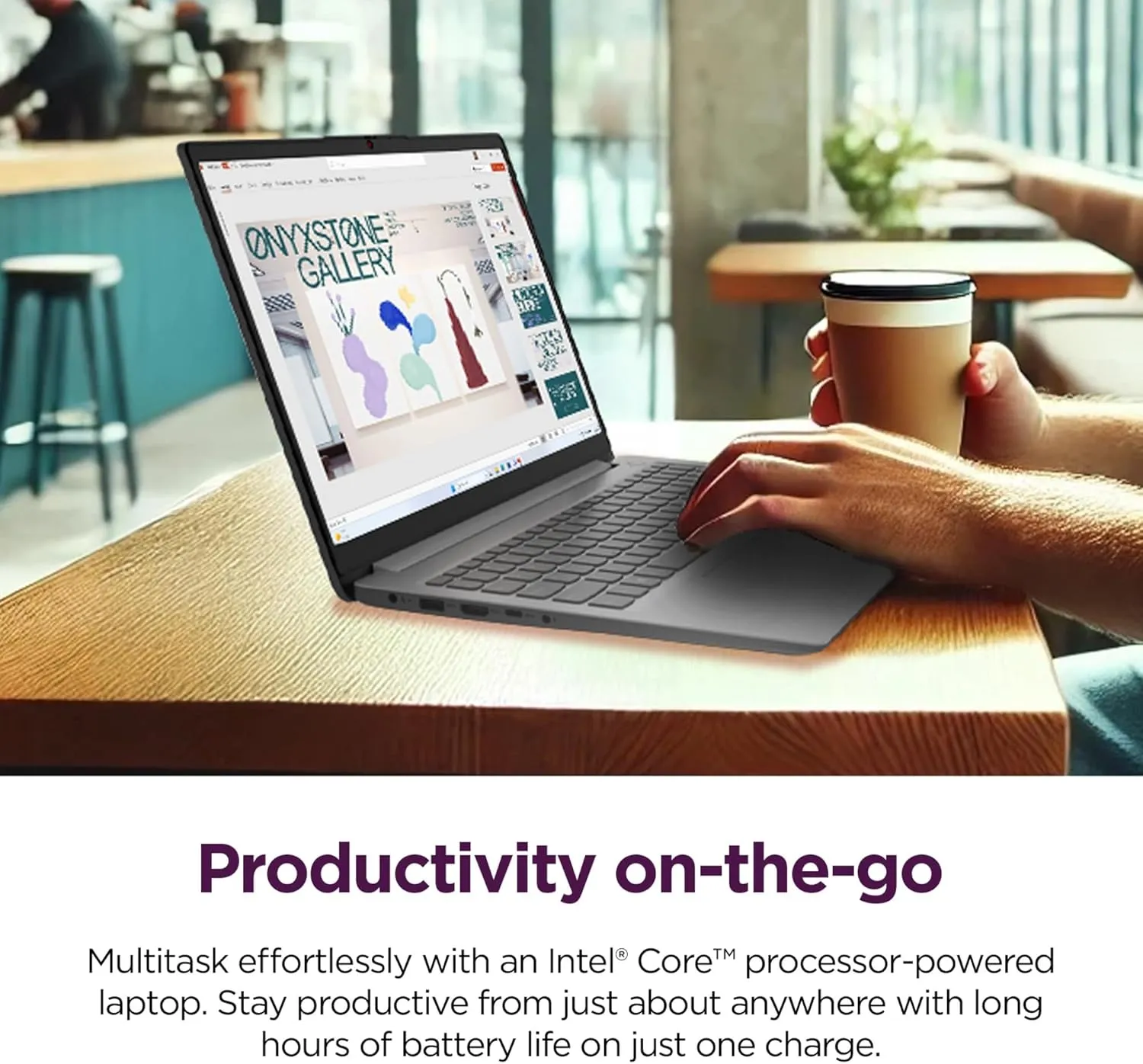 Lenovo IdeaPad 1i Laptop with Microsoft 365 • 36GB RAM • 1TB Cloud Storage and 512GB SSD • Intel Core • 14 Anti-Glare Screen • WiFi-6 • 11HR Battery • Windows 11 w/Earbuds