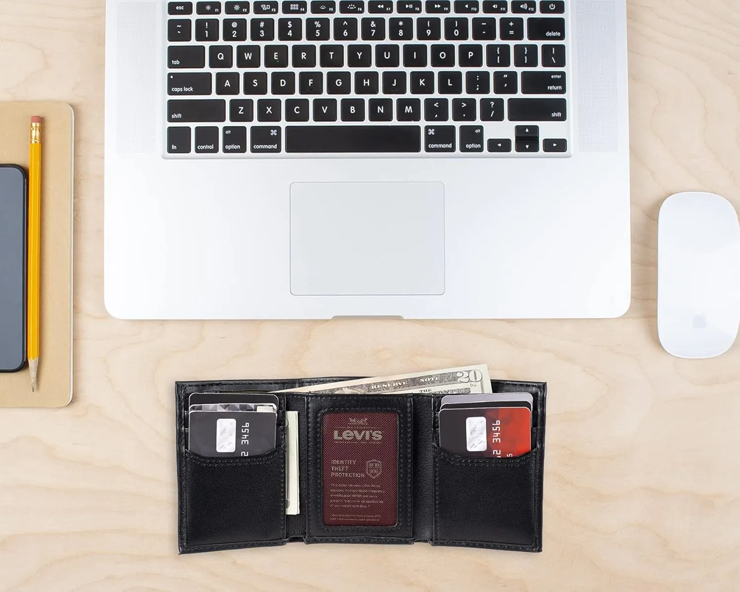 Levi's Men's Compact Trifold Wallet