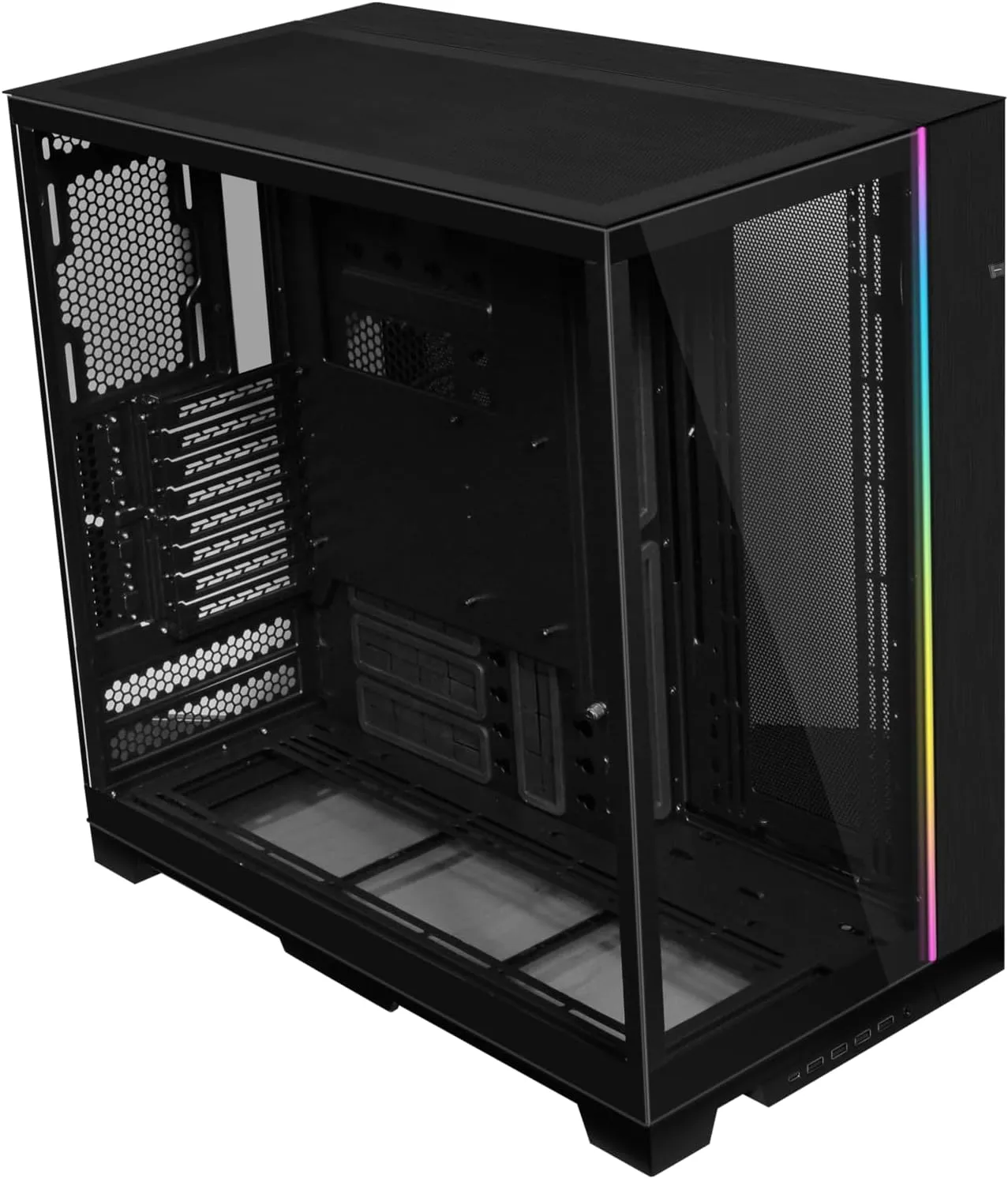 Lian Li Dynamic EVO XL - Up to 280mm E-ATX motherboard - ARGB lighting strips - Up to 3X 420mm radiator -Front and side tempered glass panels - Reversible chassis- Cable management (O11DEXL-X)