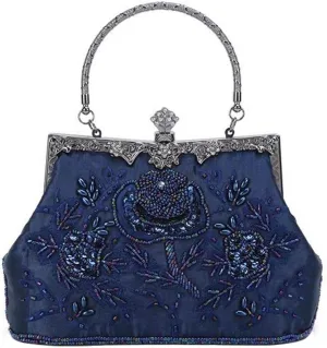LIFEWISH Wedding Clutch Purses for Women Sequin Purse Beaded Bags