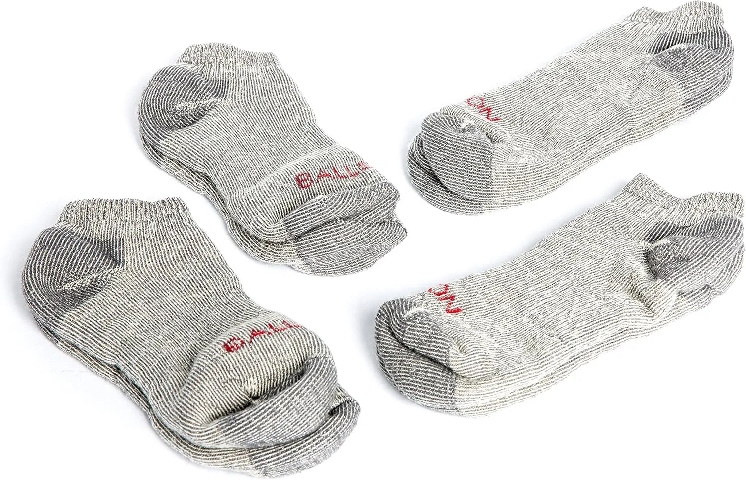 Lightweight 81% Merino Wool All Season Low Hiking Socks - 4 Pairs for Men and Women