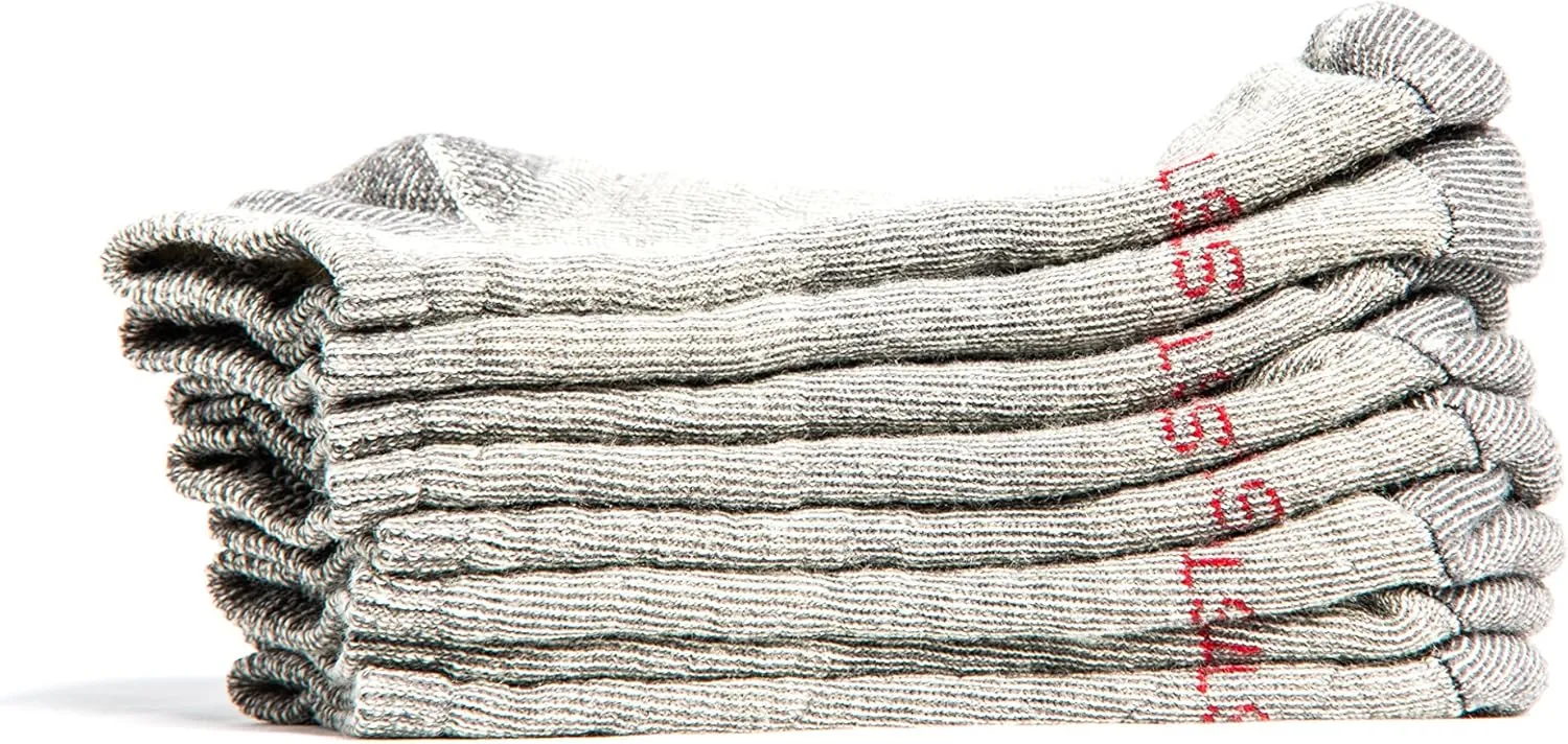 Lightweight 81% Merino Wool All Season Low Hiking Socks - 4 Pairs for Men and Women