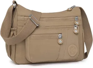 Lightweight Crossbody Bag for Women Shoulder Bag Stylish Nylon Messenger Purse Tote Bag Organizer for Travel