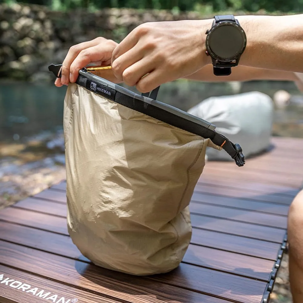 Lightweight Nylon Camping DryBag for Hiking Swimming Rafting Kayaking (Grey-M)