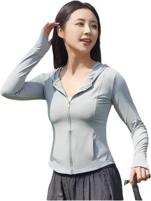 lilaBelle]【Arabic Style Women's Cooling Protective Wear | Stretchable Workout Jacket with k Guard | Quick-Dry UV Blocking Top for Desert Hiking & Fitness (2025 Summer Collection)