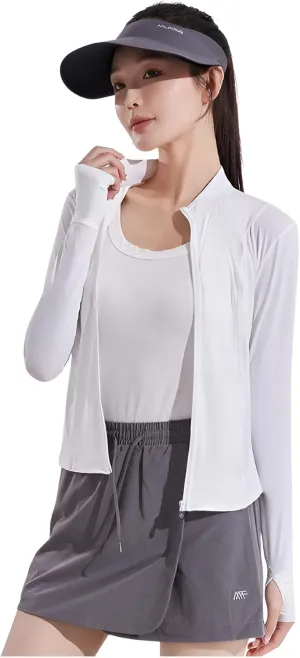 lilaBelle]【Arabic Style Women's Cooling Protective Wear | Stretchable Workout Jacket with k Guard | Quick-Dry UV Blocking Top for Desert Hiking & Fitness (2025 Summer Collection)