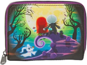 Loungefly The Nightmare Before Christmas Jack & Sally Doll Mini Wallet BLACK NONE