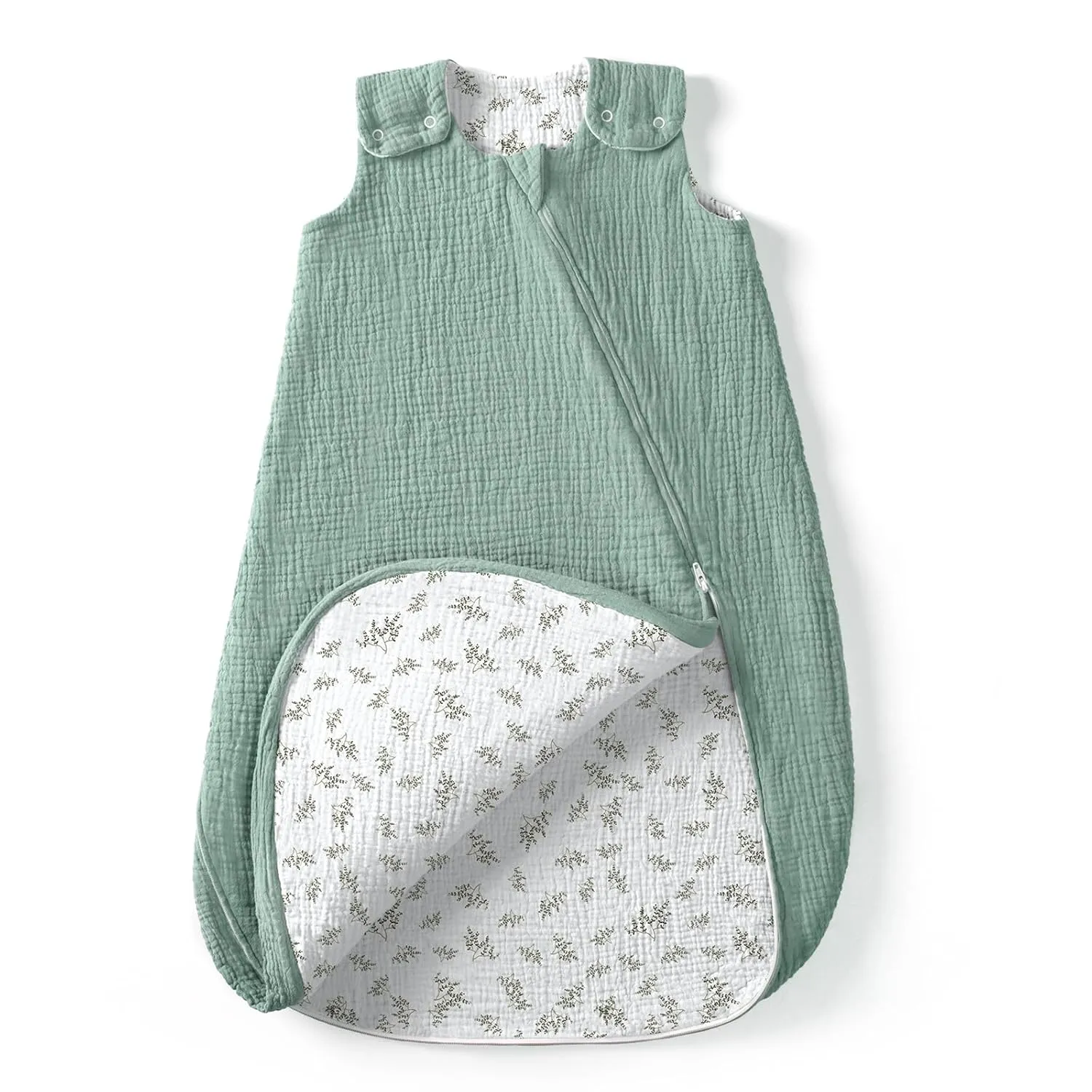 lulumoon Sleep Sack Muslin for Baby: Cotton Wearable Blanket for 15-24 Months - Soft Lightweight Ideal for Nursery Lounge Nighttime Naptime