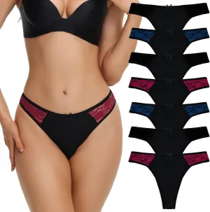 LYYTHAVON Women's Underwear Thongs, Nylon Comfortable Panties Undies for Women