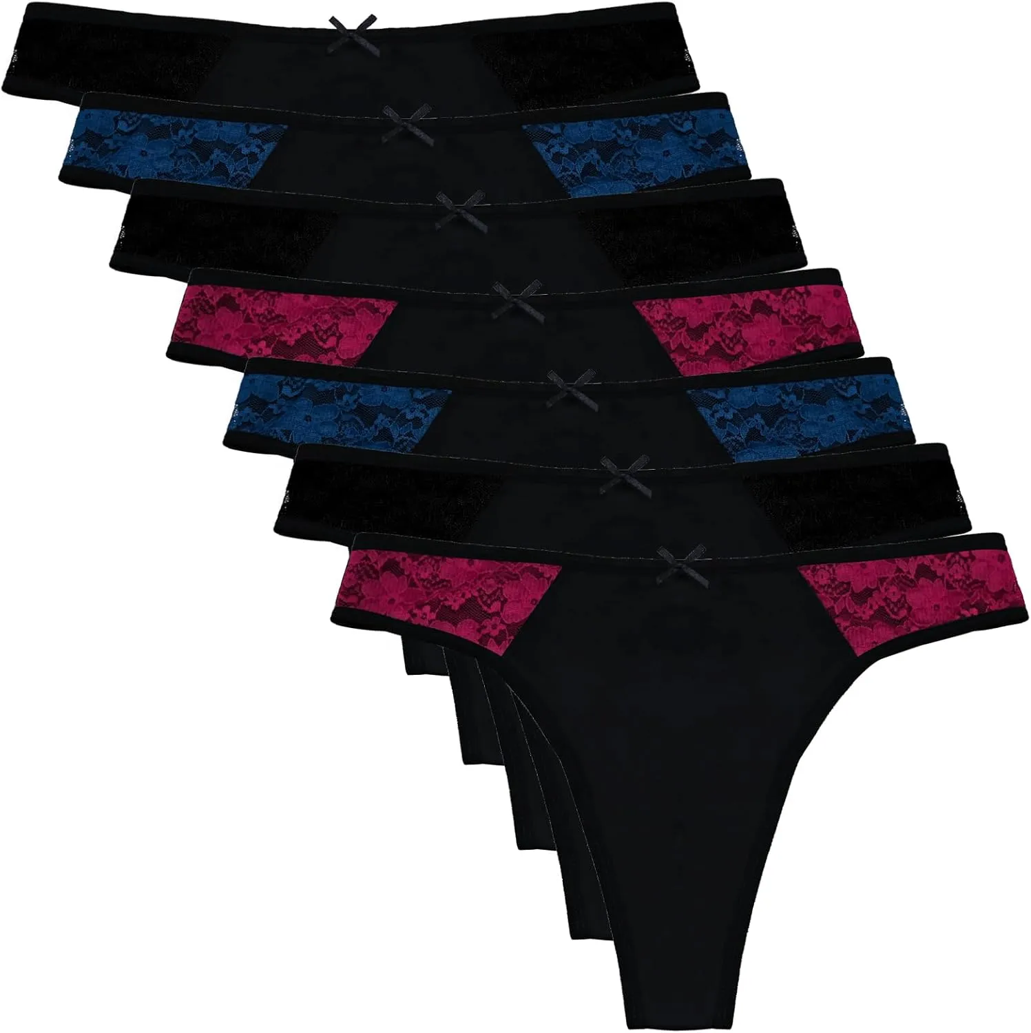LYYTHAVON Women's Underwear Thongs, Nylon Comfortable Panties Undies for Women