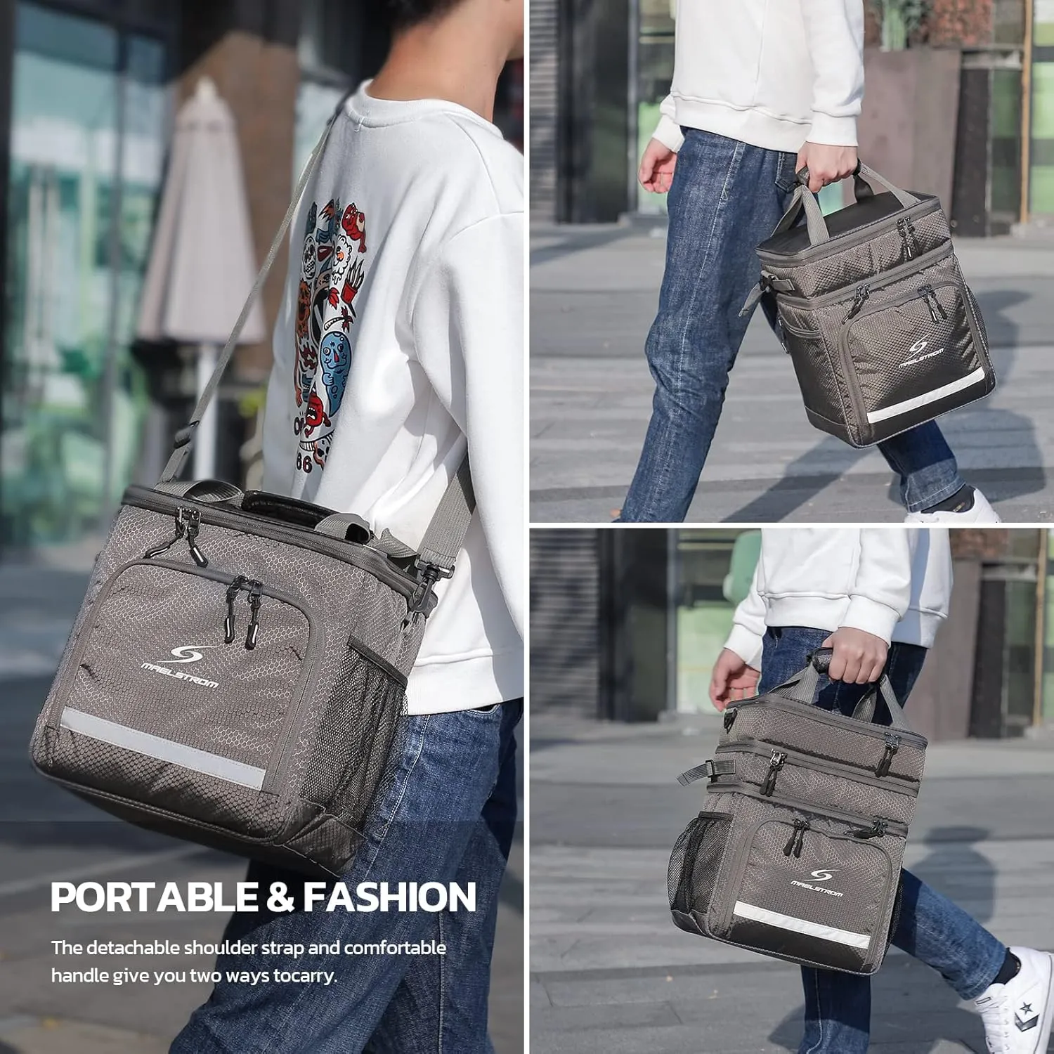 Maelstrom Lunch Box for Men,Insulated Lunch Bag Women/Men,Leakproof Lunch Cooler Bag, Lunch Tote Bag