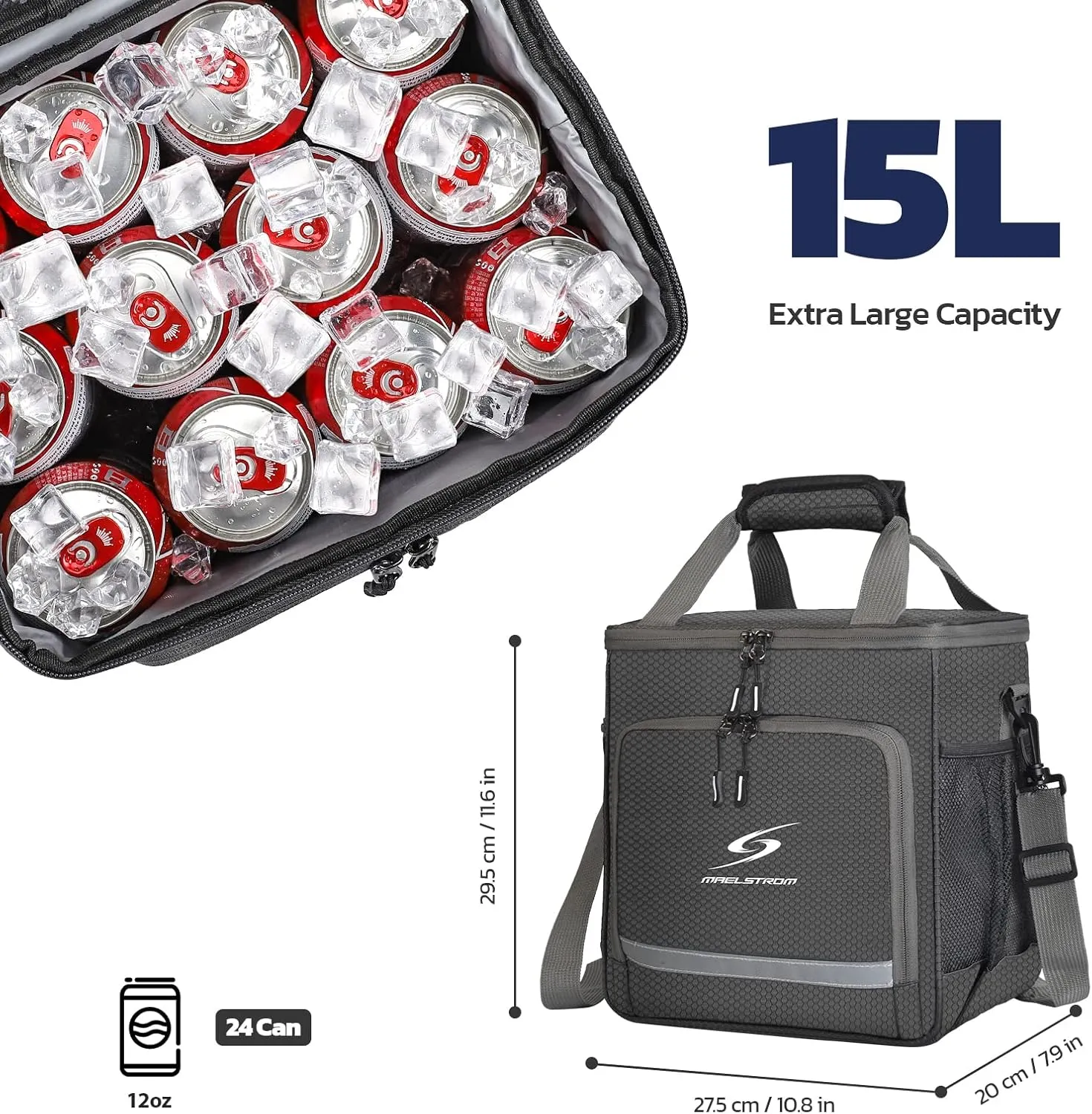 Maelstrom Lunch Box for Men,Insulated Lunch Bag Women/Men,Leakproof Lunch Cooler Bag, Lunch Tote Bag