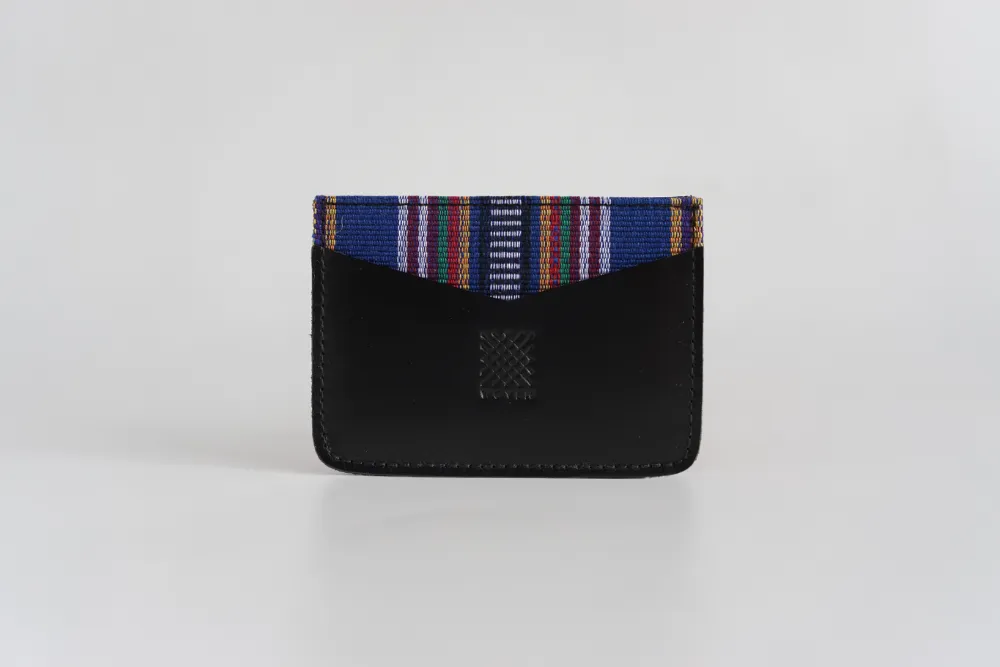 Marawi (Blue) Leather Card Holder
