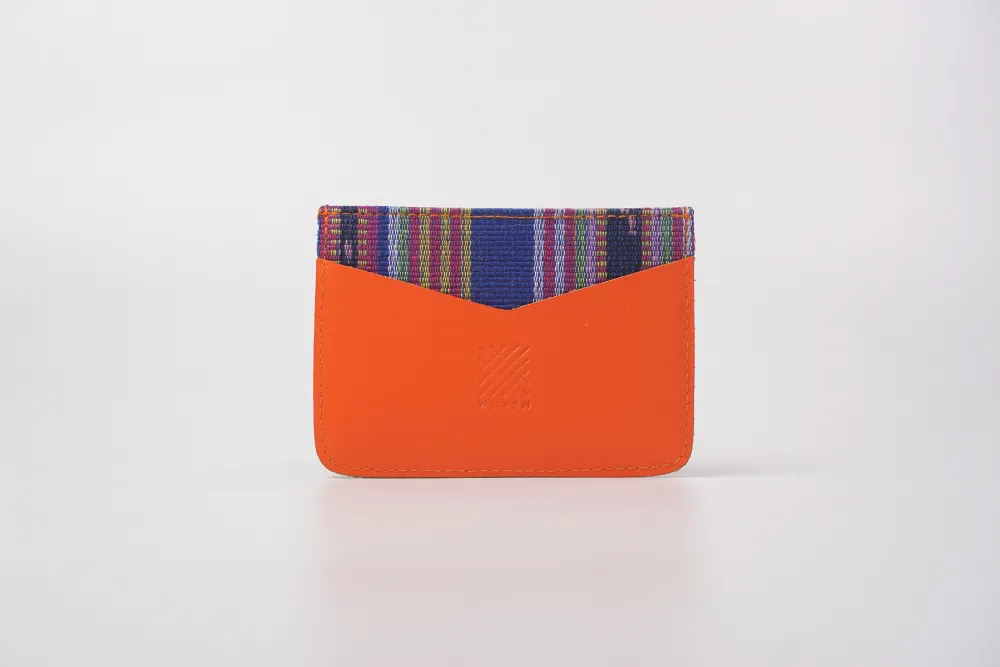 Marawi (Blue) Leather Card Holder