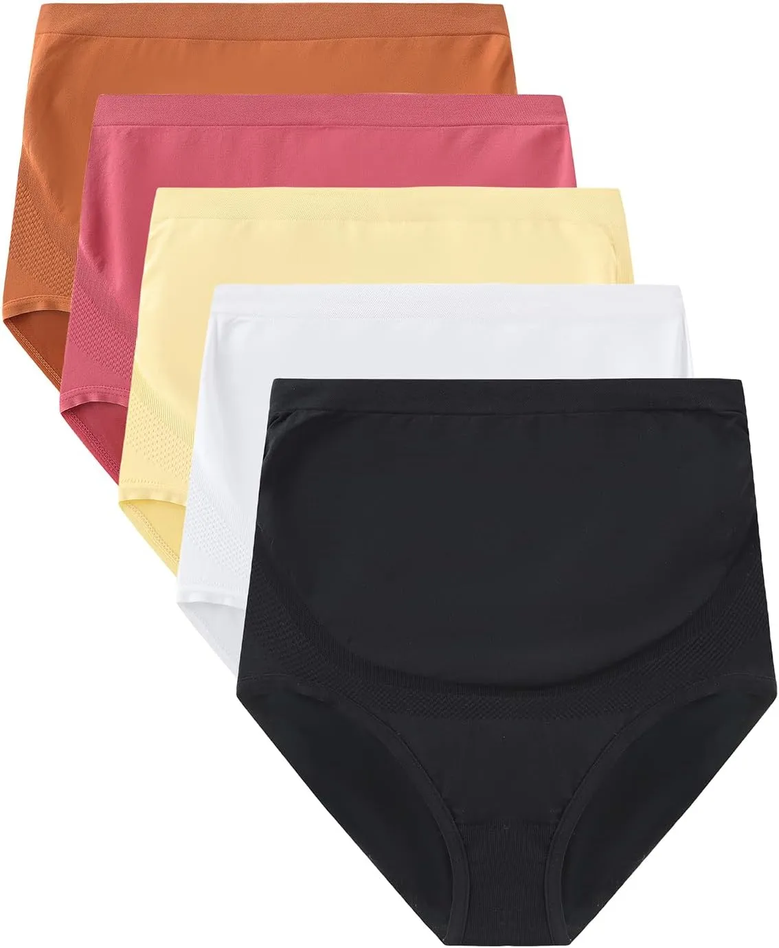 Maternity Underwear Over Bump, Seamless Maternity Support Panties, Plus Size, Multi Pack