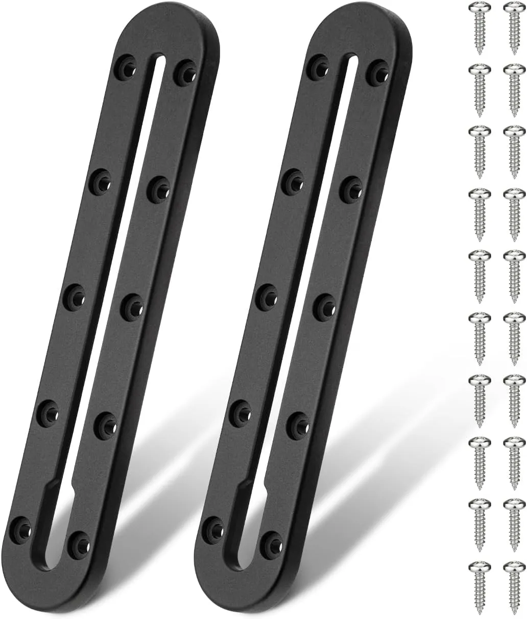 Mellbree Kayak Track, 9Inch Kayak Rail Mount Kayak Low Profile Track for Fishing Rod Holder, Fish Finder, Cup Holder, Anchor Cleats