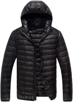 Men Winter Keep Warm 90% White Eider-Down Jacket Clothing Male Slim Fit Hooded Casual Slim Down Jacket