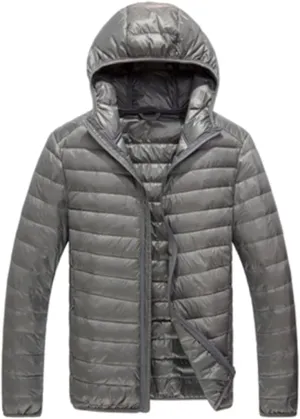 Men Winter Keep Warm 90% White Eider-Down Jacket Clothing Male Slim Fit Hooded Casual Slim Down Jacket