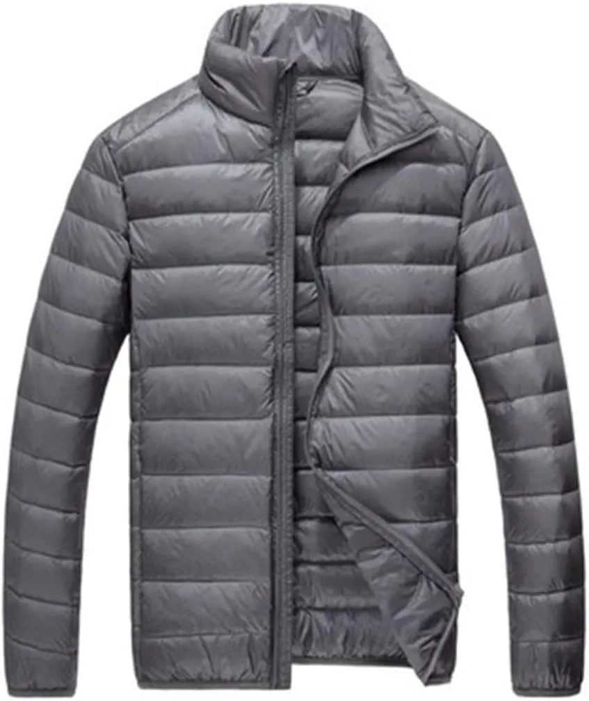 Men Winter Keep Warm 90% White Eider-Down Jacket Clothing Male Slim Fit Hooded Casual Slim Down Jacket