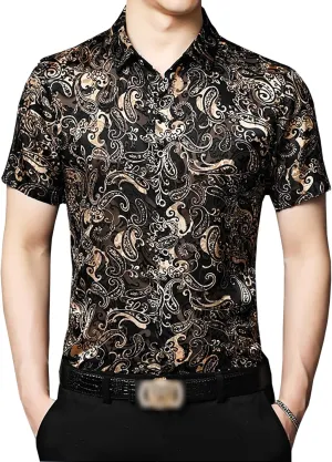 Men Women See Through Shirts Sexy Short Sleeve Night Club Fishnet Lace Shirt