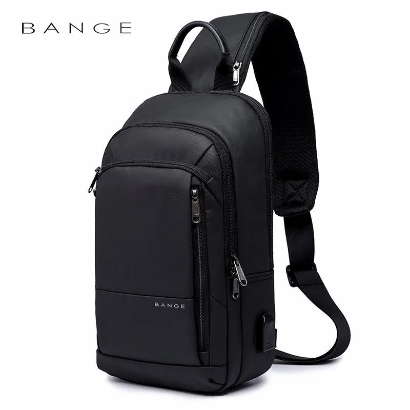Men's Bange Business Charging Trendy Waterproof Oxford Men's Chest Bags