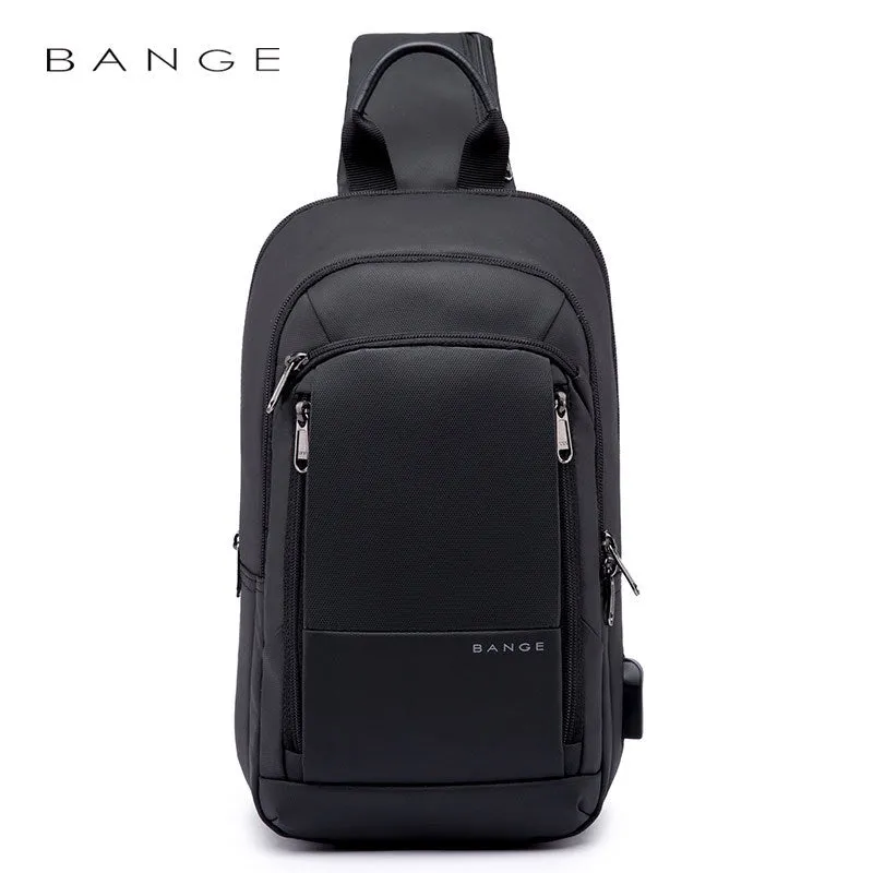 Men's Bange Business Charging Trendy Waterproof Oxford Men's Chest Bags