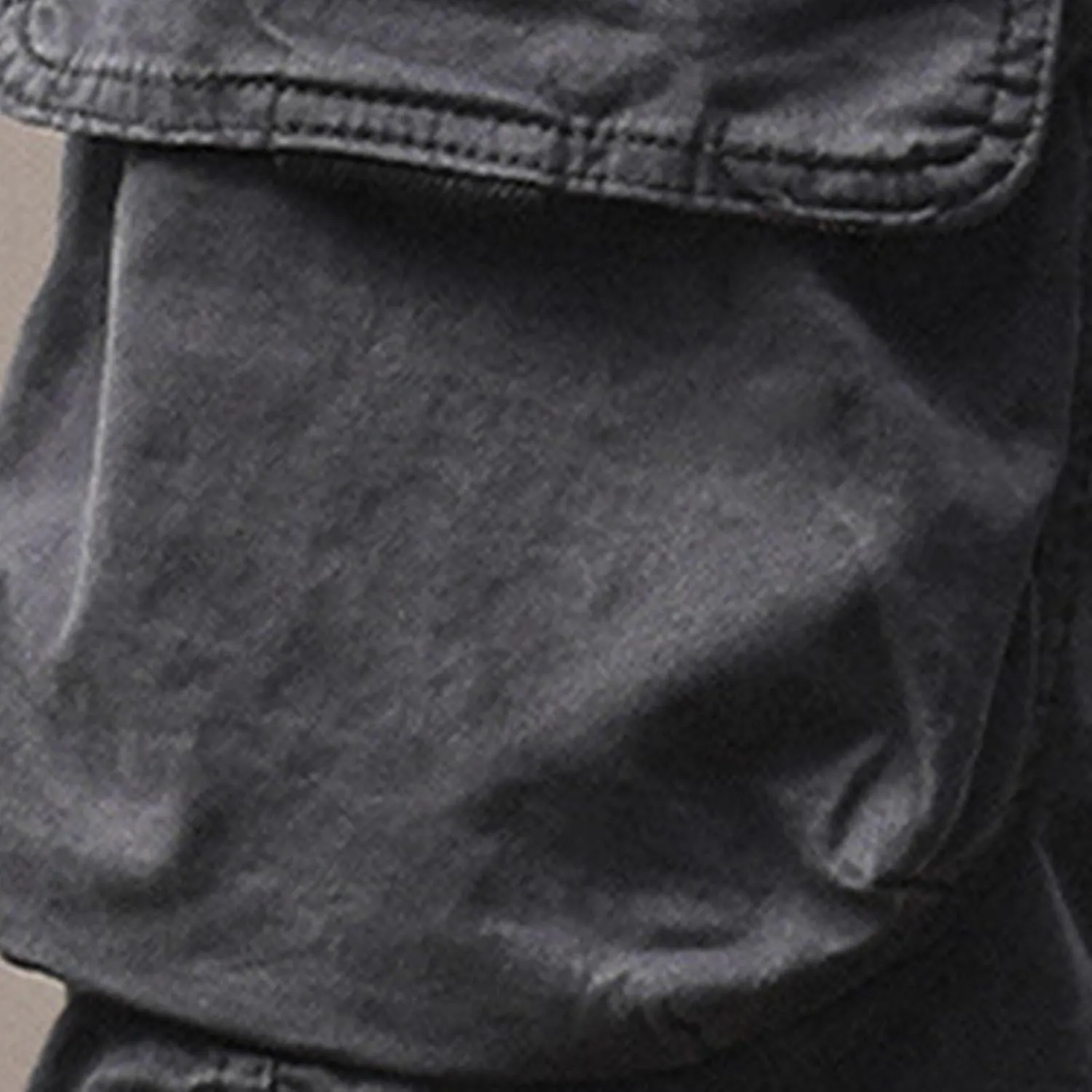Mens Classic-Fit Cargo Shorts for Hiking Climbing Cotton Elastic Waist Multi-Pocket Summer Workout Gym Camping Shorts