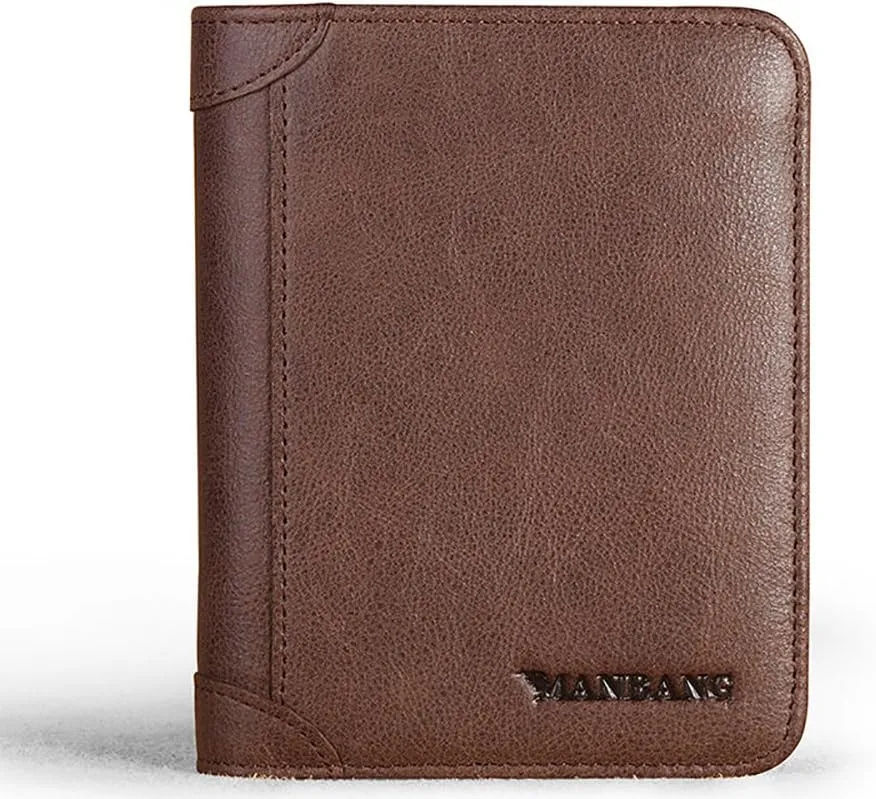 Men's Italian Genuine Cowhide Leather Extra Capacity RFID Bifold Wallet