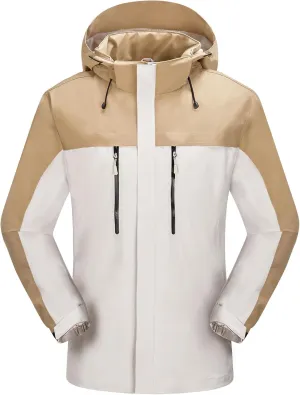 Men's Jacket with Hood Waterproof Windbreaker Lightweight Rainproof Jacket