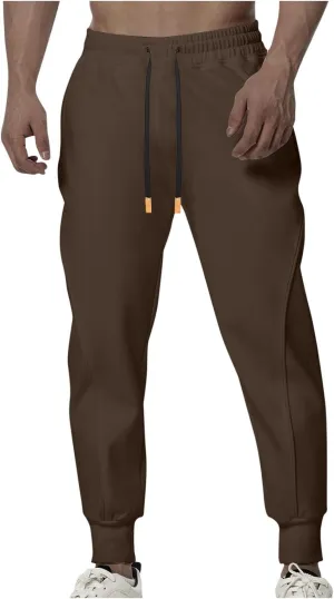 Men's Jogger Pants Sports Athletic Gym Running Pants for Men Drastring Outdoor Casual Lightweight Sweatpants