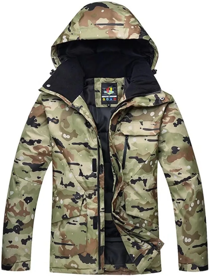 Men's Ski Jacket Waterproof Mountain Snowboarding Jackets Warm Snow Coat Winter Raincoat Windbreaker