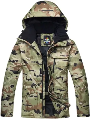 Men's Ski Jacket Waterproof Mountain Snowboarding Jackets Warm Snow Coat Winter Raincoat Windbreaker