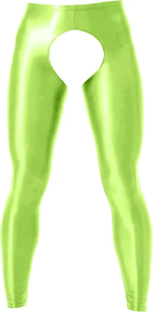 Men's Stretch Ice Silk Underwear Base Layer Legging Tights Mesh Long Johns Pants