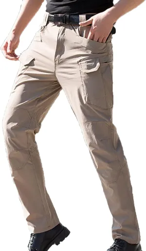 Mens Sweatpants with Pockets Classic Fit Cotton Multi Pockets Cargo Pants Loose Fit Athletic Pant Outdoor Fashion