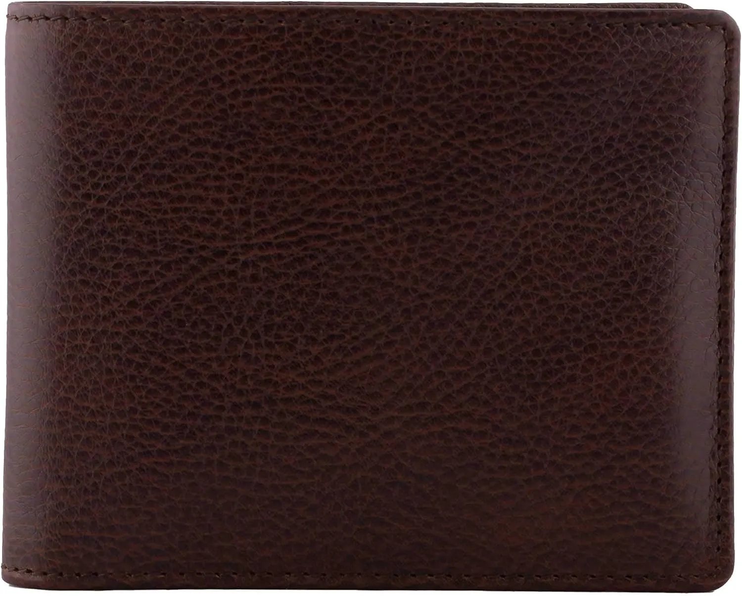 Mens Wallet Full Grain Genuine Leather Slim Minimalist Front Pocket Bifold Soft Nappa RFID Protection Gemini Brown
