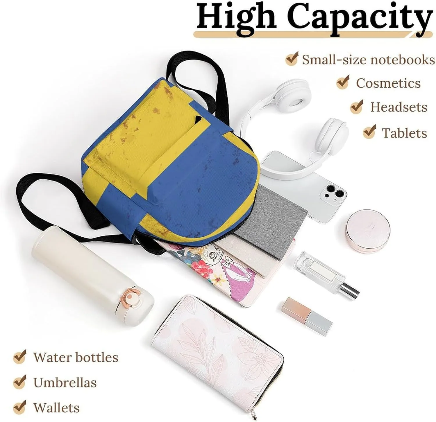 Mini Backpack Purse for Women Ukraine Country Flag (2) Backpack Shoulder Bag