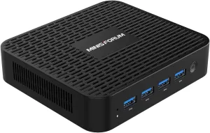 MINISFORUM GK41 Mini PC Celeron Processor J4125 Quad Core(up to 2.7GHz),8GB DDR4 128GB SSD Mini Desktop Computer 4X USB 3.0 Ports,2X Gigabit Ethernet,4K@60Hz Output,Dual Wi-Fi