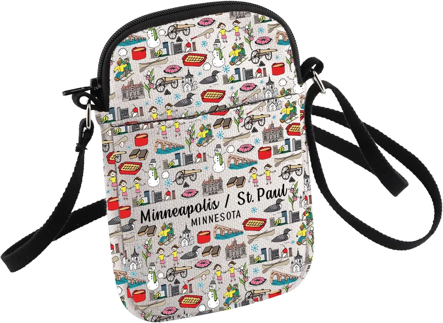 Minneapolis Crossbody Bag Minneapolis MN Souvenir St. Paul Minnesota Gift Moving To Minneapolis Gift